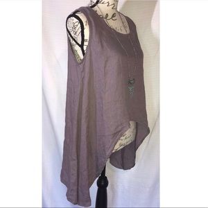 Match point lavender asymmetric tank